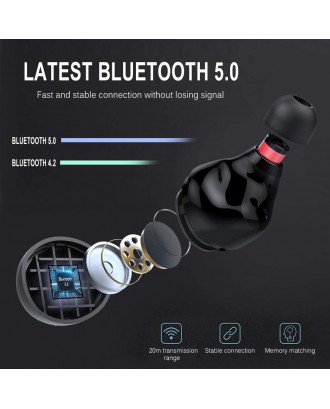 Wireless Earbud, Sport Bluetooth 5.1 Headphones Wireless Earphones in Ear Noise Cancelling Bluetooth Earbud with Mic, IP7 Waterproof 48H Deep Bass Sports Earhooks for Running Workout Gym[2021 New]